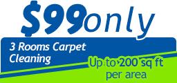 $99 only - 3 rooms carpet cleaning
